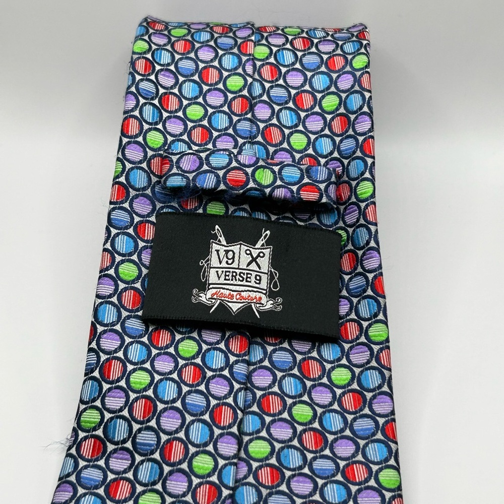 Verse 9 Multicolor Circular Pattern Tie - image 1